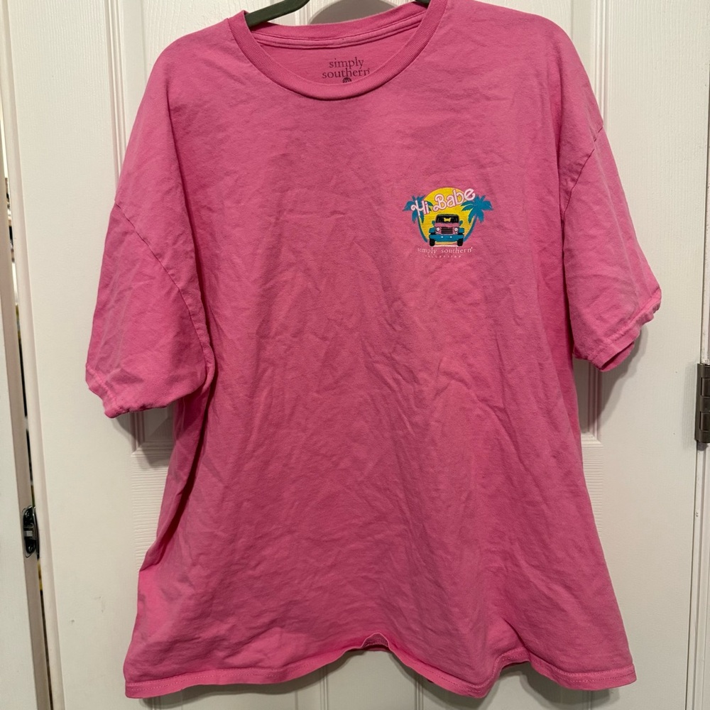 Simply Southern Women’s Pink T-Shirt “Barbie inspired”